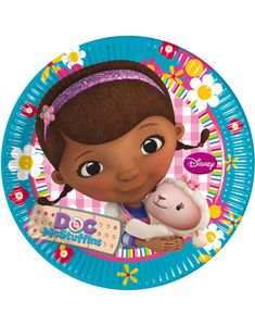 8 stk Papptallerkener 23 cm - Doc McStuffins