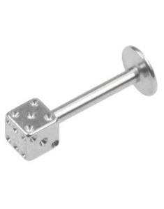 Labret Piercing med Terning