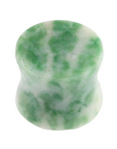 Snowflake Green Stone - Organisk Piercing Plugg