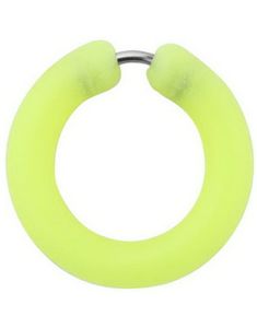 Silikon Yellow Circle - Fake Piercing - LYSER I MØRKET