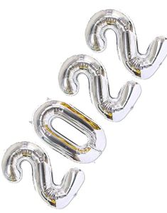 2022 ballonger - 35 cm sølv