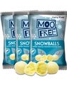 16 stk Moo Free Snowballs - Riskuler med Vegansk Hvit Sjokoladetrekk - Hel Eske 0,56 kg