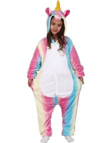Cotton Candy Enhjørning Kigurumi Kostyme til Barn