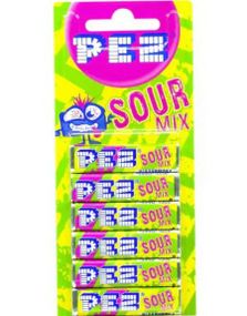 6 stk Pez Sour Mix Refills