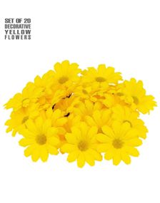 20 stk Gule Dekorasjonsblomster 