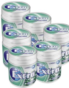6 stk Store Extra White Eucalypstus Tyggegummi Bokser - Hel Eske 504 gram