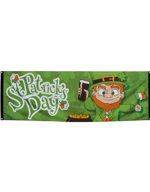 Gigantisk Stoffbanner 74x220 cm - St Patrick's Day