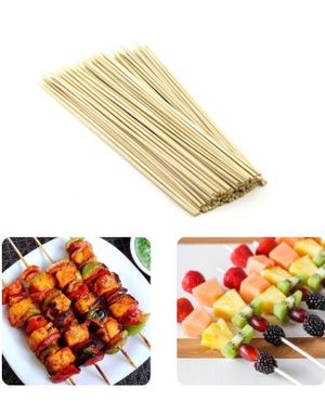 100 stk Miljøvennlige Grill- og Matpinner i Bambus 30 cm