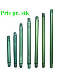 Grønn Rett Stang i Titan til 1,2 mm Kule
