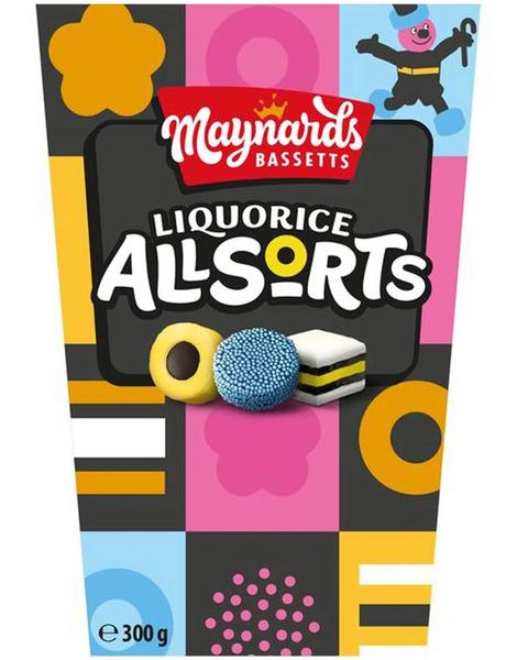 Eske med Maynards Bassetts Allsorts Liquorice 300 gram