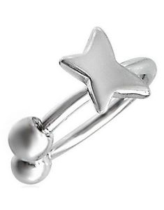 Rund Øyenbrynspiercing med Enkel Sommerfugl - 1,2 x 10 mm