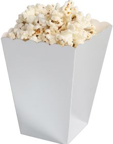 6 Sølv Beger til Popcorn