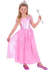 Rosa Feprinsesse Kostyme til Barn