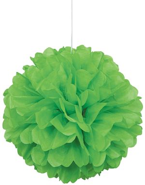 Lime Grønn Puff Pom Pom 40 cm