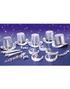 Ultimate Party Kit - Sølv sett for 10 Personer med 21 Deler