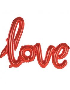 Love I Ett Ord - Rød Folieballong 119 cm