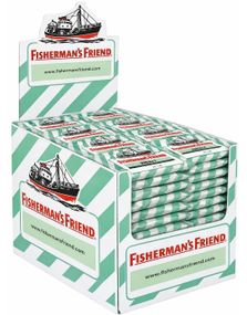1861833600_172 stk Sukkerfri Fisherman's Friend med Smak av Mint - Hel Eske 1,8 kg