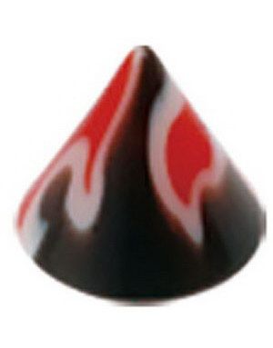 Firepoint Black/Red - 4 mm Akrylkule til 1,2 mm stang