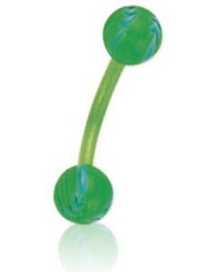Right Way Green - 1.2 x 8 mm Øyenbrynspiercing