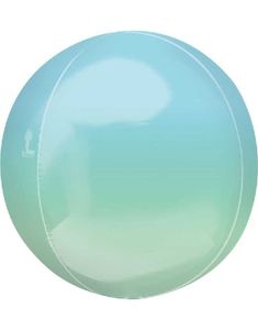 Grønn og Gul Ombre Orbz Folieballong 38 cm