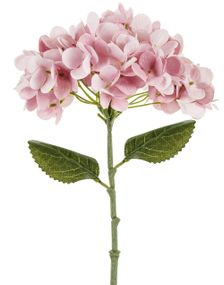 Lys Rosa Hortensia Blomst 35 cm - Kunstige Blomster