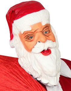 Heldekkende Julenisse Latexmaske