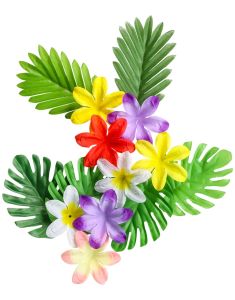 Blomster- og Bladsett Dekorasjon - Hawaii