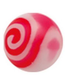Hypnotize Me Pink - 3 mm Akrylkule til 1,2 mm stang