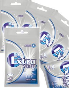 1780876800_130 stk Extra White Sweet Mint - Selvlukkende Poser - Hel Eske 870 gram