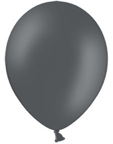 100 stk 30 cm - MEGAPACK - Mørk Grå Ballonger