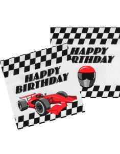 20 stk Happy Birthday Racingbil Servietter 3-Lags 33x33 cm