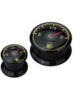 Fuel Indicator - Svart Piercing Plugg