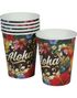 6 stk Pappkopper 240 ml - Aloha