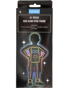 Glow Stick Figur med 61 Deler - Gutt
