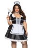 French Maid Damekostyme - 3XL/4XL