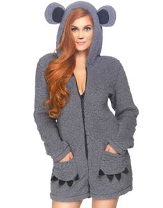 Cuddle Koala - Myk Bodysuit med Hette og Lommer