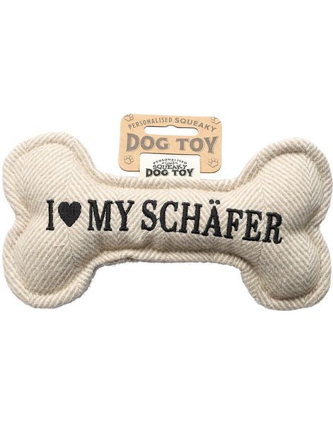 I Love My Schäfer - Leketøy for Hund med Lyd - 20 cm