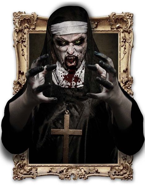 Demonisk Nonne Klistremerke Veggdekorasjon 70x80 cm