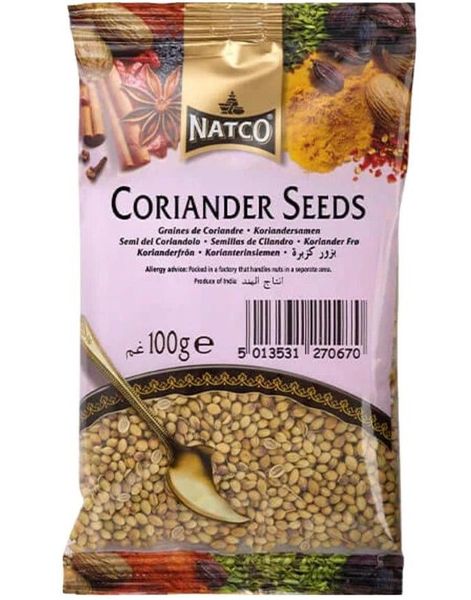 Coriander Seeds - Korianderfrø - NATCO 100 gram (India)