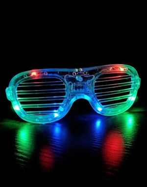 Shutter Shades Briller med Lys - Gjennomsiktig
