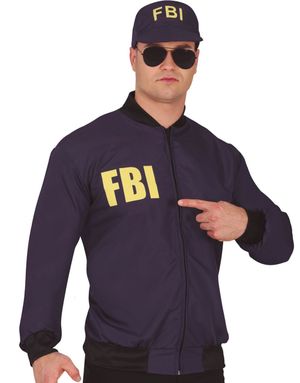 FBI Kostymesett - Jakke og Caps