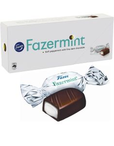 Fazermint Peppermint Chocolate - Melkesjokoladebiter med Peppermyntefyll i Gaveeske 228 gram