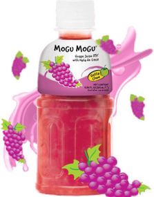 1785542400_1Mogu Mogu Nata De Coco Grape - Druejuice med Kokosgelebiter 320 ml (Thailand)