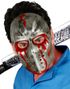 Blodig Hockeymaske Hard Plast