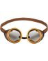 Gullfarget Runde Steampunk Goggles