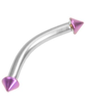 Micro Spike Colorized Pink - 1.2 x 8 mm Øyenbrynspiercing
