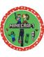 8 stk Minecraft Tallerkener 23 cm