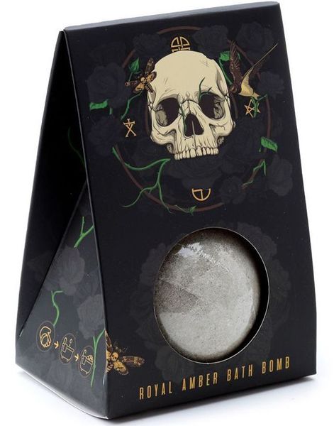 Skulls & Roses Royal Amber - Stor Badebombe 150 gram