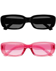 2 stk Smale Techno Briller - Sort og Rosa