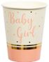 8 stk Baby Girl Papirkopper 